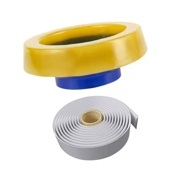 Thicken Toilet Bowl Gasket Flange Rings Floor Outlet Drain Pipe Flange Rings with Backflow Prevention Valves Enduring