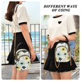 thumbnail image 6 of FORMRS Crossbody Bag for Women Quilted Travel Shoulder Cell Phone Purse with Chain Strap Handbag, White Flower, 6 of 7