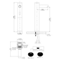 thumbnail image 5 of Automatic Sensor Touchless Vessel Sink Faucet Polished Chrome Single Hole Bathroom with Pop Up Drain, 5 of 5