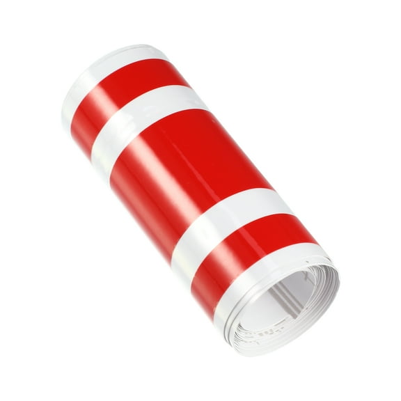 Unique Bargains Hood Stripe Pattern Sticker Hood Roof Trunk Skirt Bumper Decal Decoration for Car Hood Roof Trunk Red