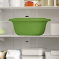thumbnail image 6 of Colander Bowl with Lid,Detachable Lightweight Space Saving Fruit Vegetable Washing Strainer for Kitchen Food Prep Veggie Storage,Green, 6 of 6