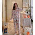 thumbnail image 1 of Sanrio-ropa de casa de Hello Kitty para mujer, cárdigan de manga larga Cinnamoroll melody, Tops Y2k, pantalones de pierna ancha, pijamas femeninos, traje informal, 1 of 4