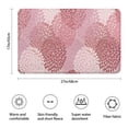 thumbnail image 3 of Pink Floral Pattern Bathroom Rugs Mat,Non Slip Microfiber Bathroom Rug,Rubber Backing,Soft Bathroom Mats for Bathroom Floor,Tub and Shower,17x27in(43x68cm), 3 of 5