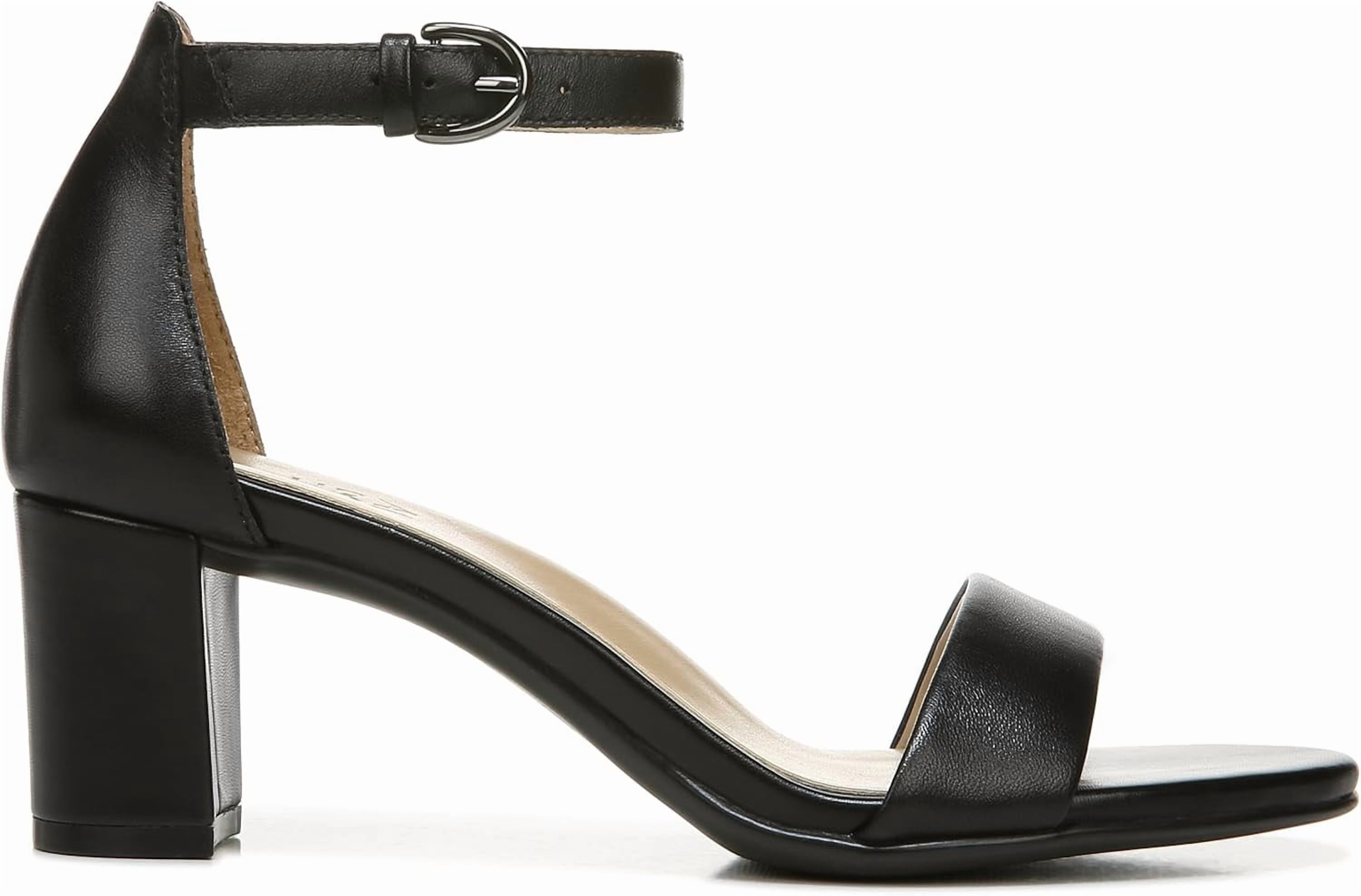 Naturalizer Women's Vera Ankle Strap Sandals Silver Metallic