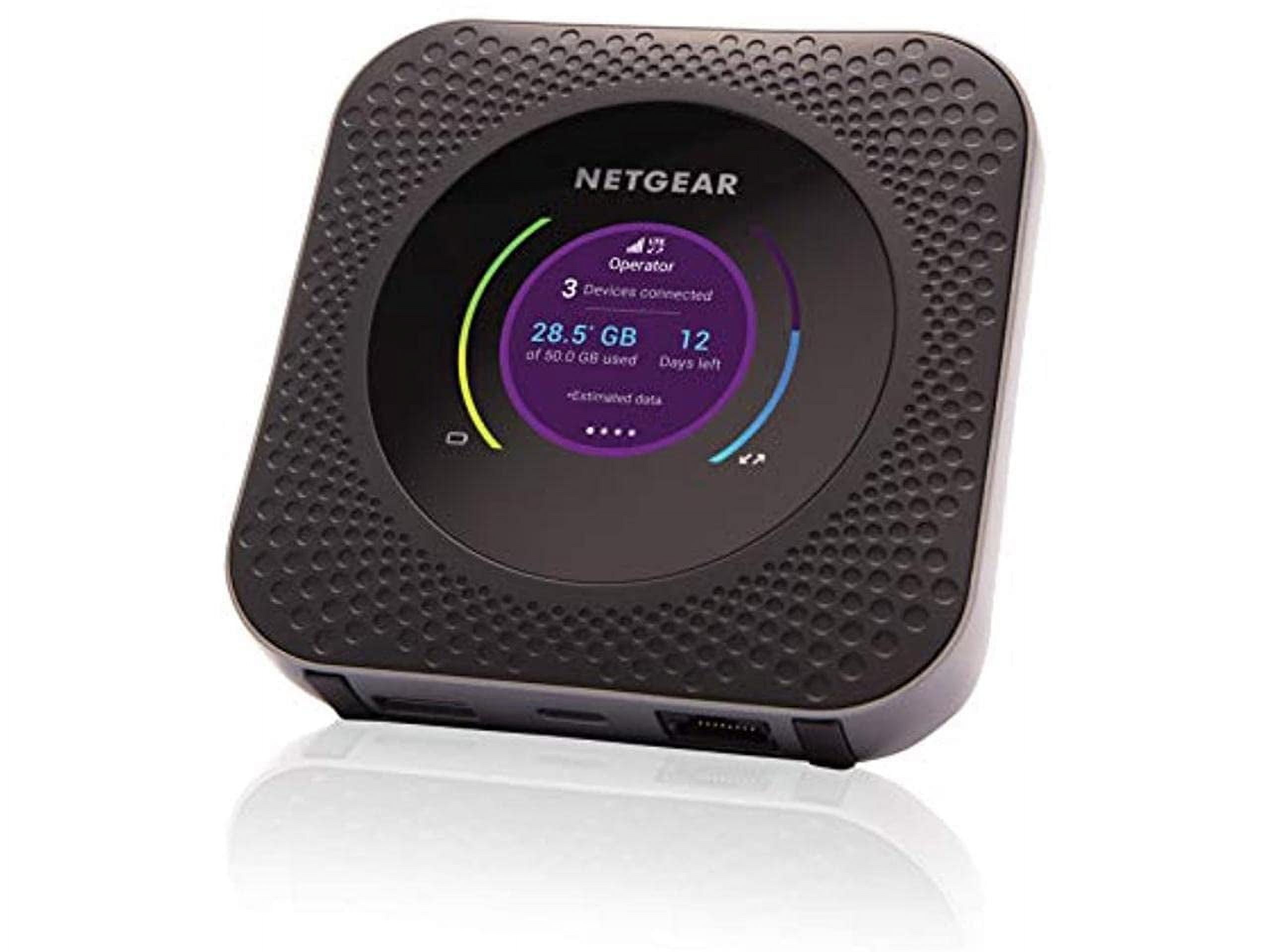 NETGEAR Nighthawk M1 4G LTE WiFi Mobile Hotspot (MR1100-100NAS)  Up to 1Gbps Speed, Works Best with AT&T and T-Mobile, Connects Up to 20 Devices, Secure Wireless Network Anywhere