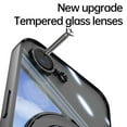 thumbnail image 6 of Allytechgroup Case for Apple iPhone 16e [Compatible with MagSafe], 360° Rotatable Invisible Magnetic Ring  Stand [Camera Lens Protector] Military-Grade Plating Clear Shockproof Phone Cover, Black, 6 of 7