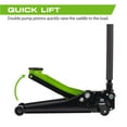 ARCAN Tools 3 Ton (6,000 lbs.) Steel Floor Jack Quick Rise Dual Piston