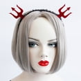 thumbnail image 1 of Serre-tête d'Halloween pour Femmes Devil, Fournitures de Fête Mardi Gras (Trident), 1 of 3
