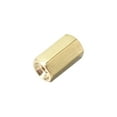 thumbnail image 3 of Uxcell M2.5x8mm Female to Female Hex Brass Spacer 50 Count, 3 of 5