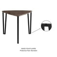thumbnail image 3 of Nesting Tables - Set of 3 Side Tables for Living Room, Bedroom, or Home Office - Woodgrain-Look End Table Set - Modern Living Room Furniture by Lavish Home (Brown), 3 of 7