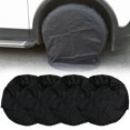 thumbnail image 1 of Tapa De Neumático 4 cubiertas de neumáticos de 32 pulgadas para caravana, camión, coche, caravana, remolque (negro)., 1 of 8