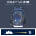 thumbnail image 5 of FORMRS Unisex School Backpack 17" Student Travel Bag with Laptop Compartment, Beautiful Floral Moon, 5 of 7