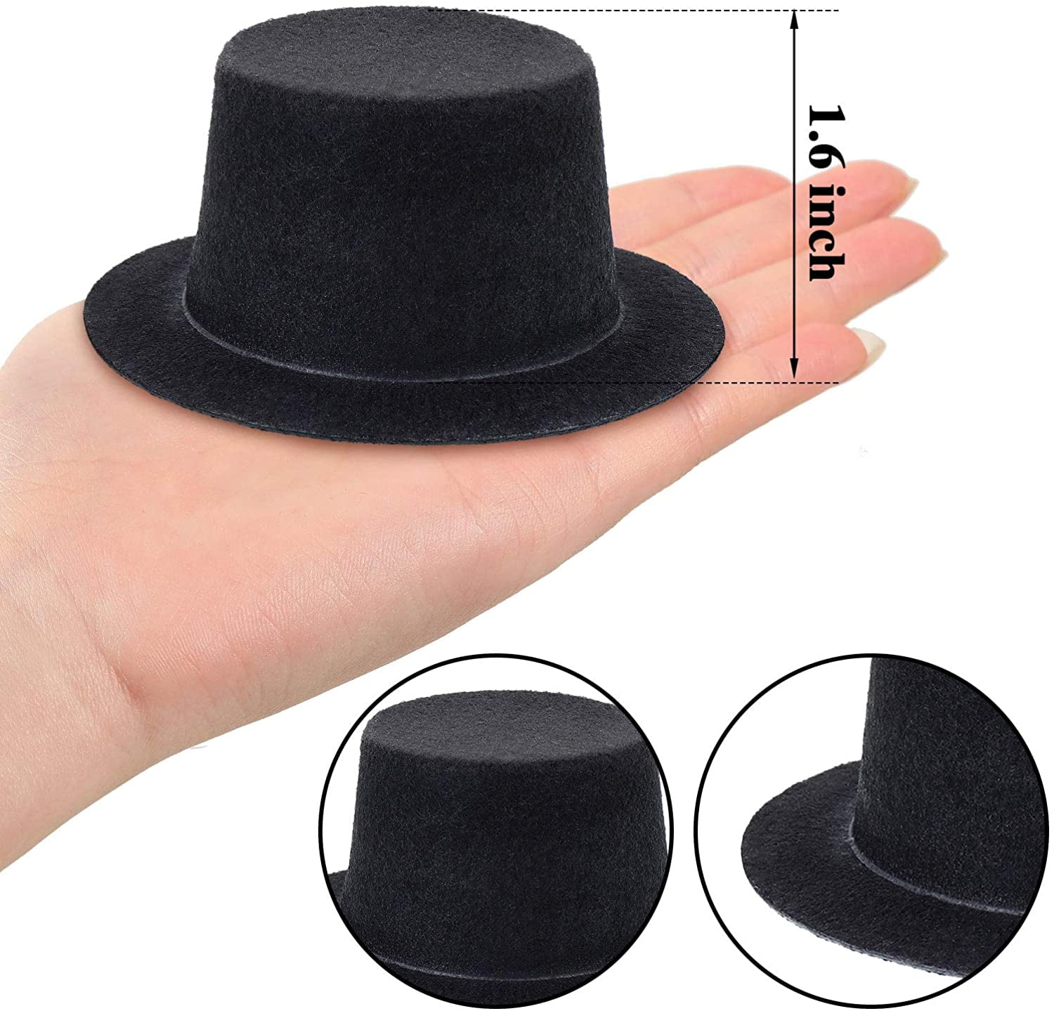 Mini Felt Top Hats Party Hats 