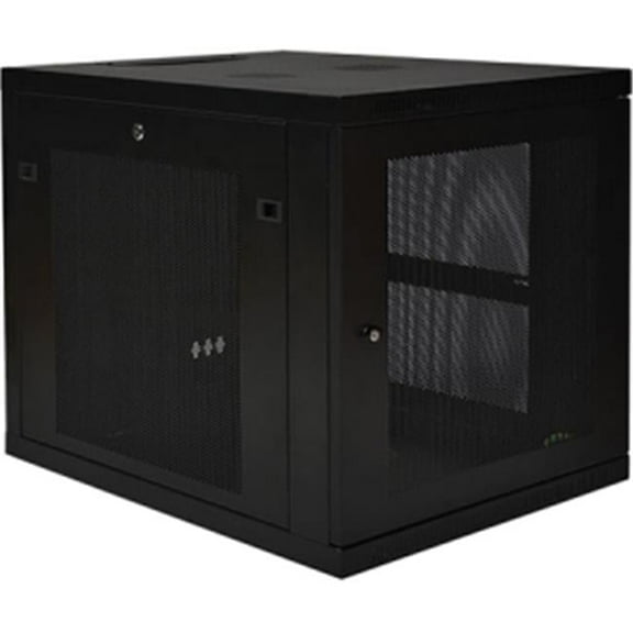 12U Rack Enclosure Server Cabinet 33In Deep with Doors & Sides