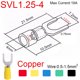 thumbnail image 3 of SV1.25/2/3.5/5.5/8-3/3.7/4/5/6/8 SV1.25/2/5 Cable de alambre Furcate de horquilla de cobre conector eléctrico Terminal de engarzado aislado de pala, 3 of 5