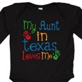thumbnail image 4 of Inktastic My Aunt in Texas Loves Me Boys or Girls Long Sleeve Baby Bodysuit, 4 of 5