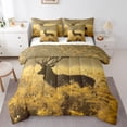 thumbnail image 1 of YST Deer 7 Piece Bed in a Bag Full Size,Deer Antler Comforter Set,Rural Hunting Theme Down Comforter,Rustic Countryside Style Fitted Sheet,Wild Animals Bedding Sets for Bedroom Decor, 1 of 5