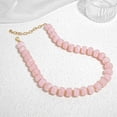 thumbnail image 3 of Leaf Resin Chunky Beaded Necklace for Women, Simple Modern Style Necklace Jewelry Accessory, 3 of 5