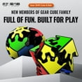 thumbnail image 3 of QIYI 2x2 Gear Shift Magic Cube Ball MoFangGe 2x2 Gear Magic Cubes Professional Cubo Magico Puzzle Toy For Children Kids Gift Toy 2X2 Square, 3 of 6