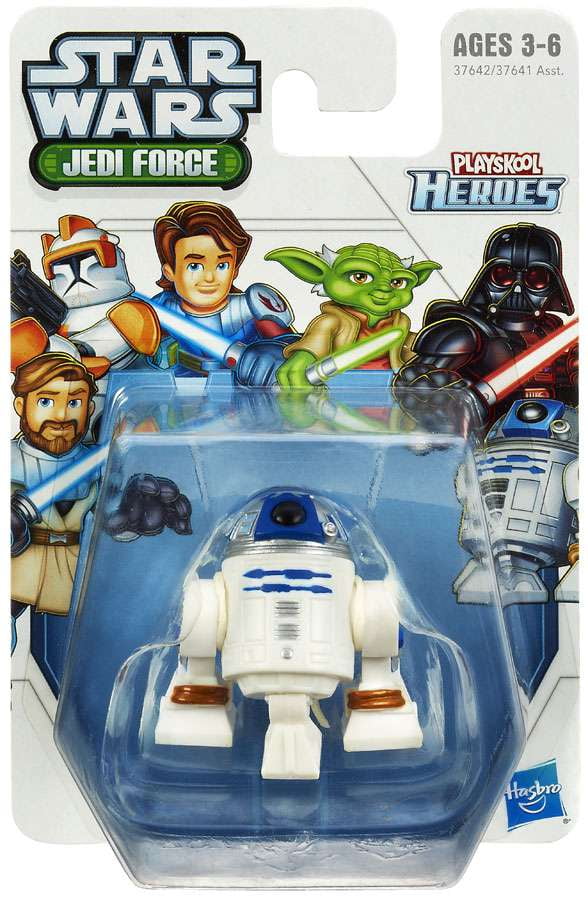 2Pcs Star Wars Playskool Galactic Heroes C3PO Foot Droid & R2-D2 figure toy TTUS 