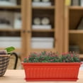 thumbnail image 4 of Self-Watering Window Box Planter Set, 17" Durable Plastic Flower Pots with Drainage Holes & Tools for Indoor/Outdoor Gardening, Balcony, Patio, Windowsill, 4 of 9