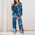 thumbnail image 3 of Lsque Chucky Pattern Long Sleeve Pajama Set for Women - Soft 2-Piece Sleepwear and Loungewear Set with Pockets, Comfy Nightwear, 3 of 8