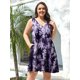 thumbnail image 4 of Vestido de verano BELAROI T12 morado oscuro talla grande 4X para mujer, 4 of 6