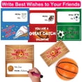 thumbnail image 3 of Pelotas antiestrés de espuma Thremhoo, 16 unidades, con tarjetas de regalo para baloncesto, 3 of 6
