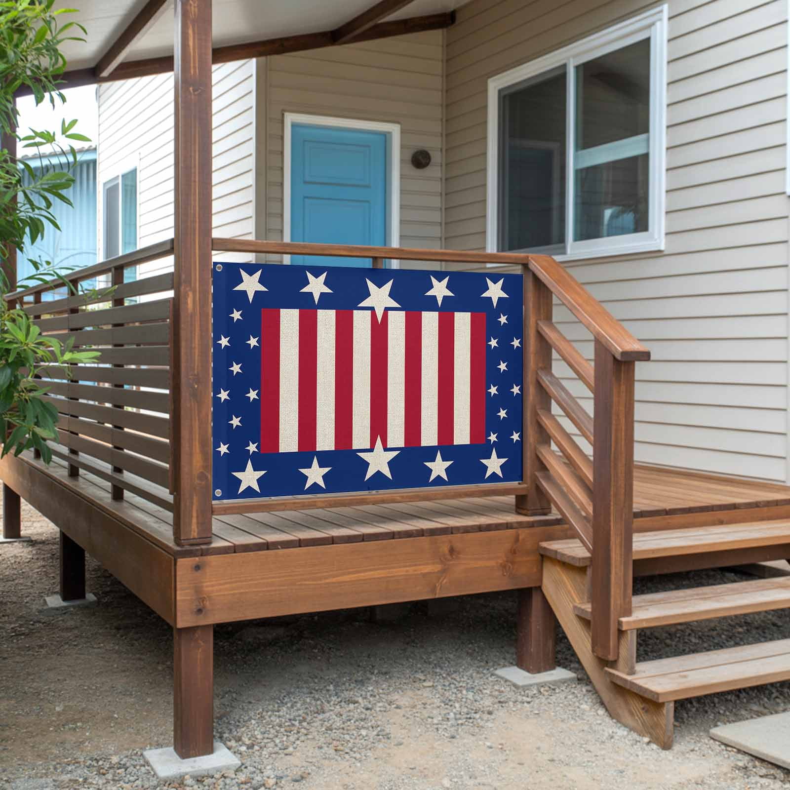 4th of July Flags for Outside 3x5 ft USA Flag Retro Outdoor Flags Double Sided Grommets House Banner Stripes Stars Red Blue White Patio Yard Flag for Outdoor Party Porch Independence Day Decor