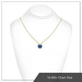 thumbnail image 2 of X & O Women's 14K Yellow Gold Plated Sapphire Crystal Pendant Necklace, 2 of 6