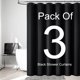 thumbnail image 1 of Forro de cortina de ducha, 3 unidades, tejido LLSCL, 180 x 180 cm, impermeable, 1 of 7