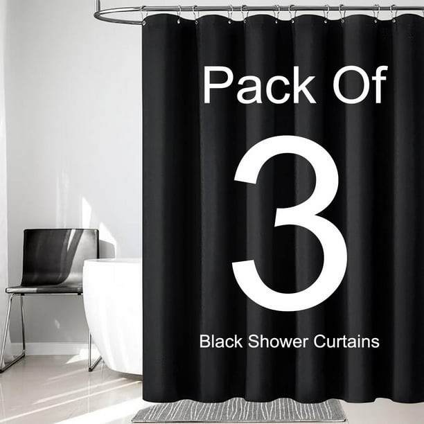 Forro de cortina de ducha, 3 unidades, tejido LLSCL, 180 x 180 cm, impermeable