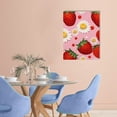 thumbnail image 2 of Fenyluxe Strawberries Daisies Surrealism Wall Decor Canvas Art - Ideal for Home, Living Room, Bedroom, Office - Made in America 12x16in, 2 of 5