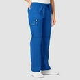 thumbnail image 3 of Wink WonderFLEX Women's Faith Multi-Pocket Cargo Scrub Pant, Royal, 4X, 3 of 5