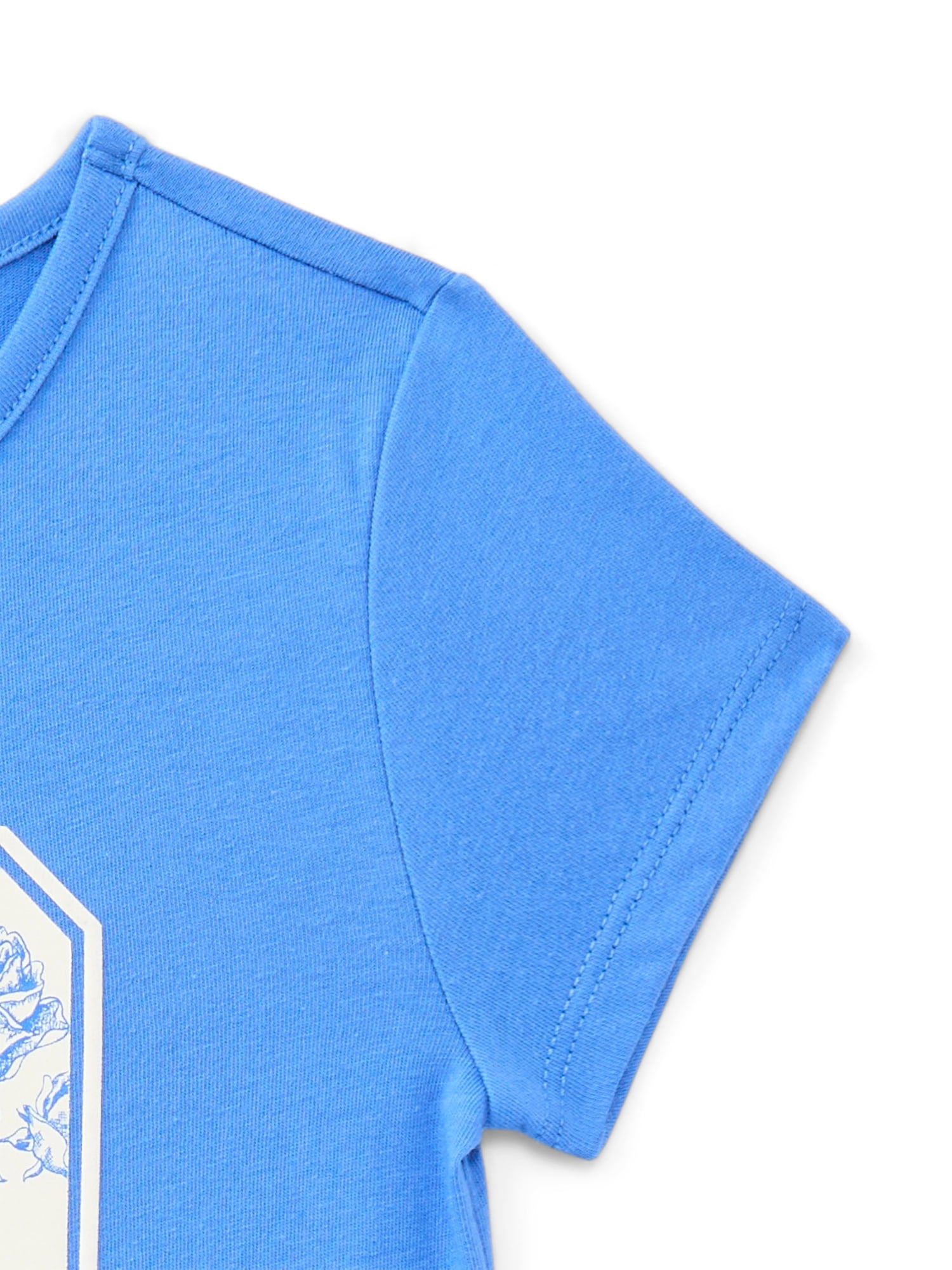Wonder Nation Girls Embellished Graphic Tee with Short Sleeves, Sizes 4-18 & Plus