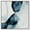 Silver Frame, variant on Cerulean Flow III Canvas Digital Abstract Art by Art Remedy, Gallery Wrapped, 20 x 20