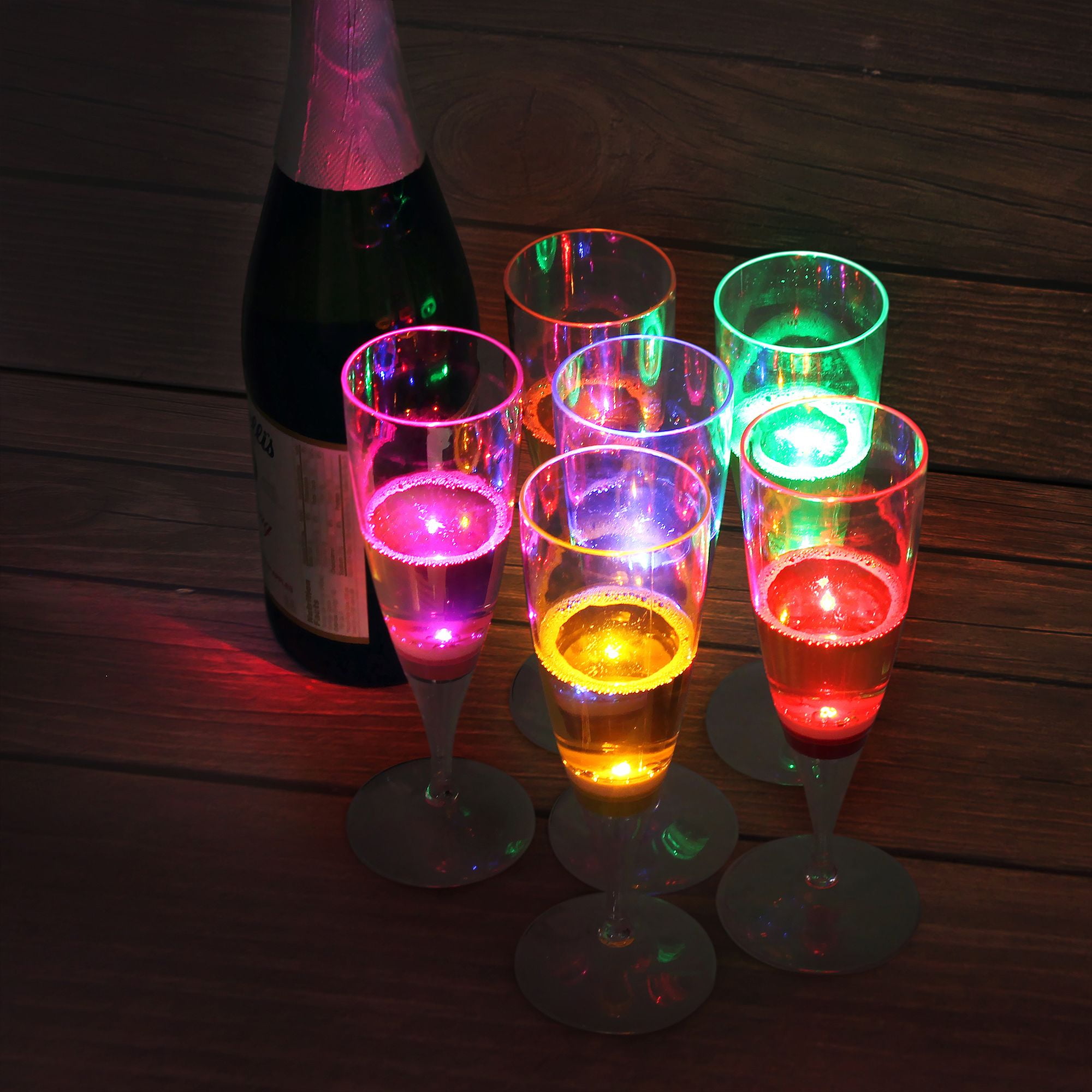 light up champagne glasses