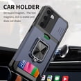 thumbnail image 3 of LAICAIW Galaxy S21 FE 5G,Design for Samsung S21FE Phone Case with Screen Protector Card Holder Stand Kickstand Heavy Duty Slim Shockproof Hybrid Rugged Drop Protective Cover for Women Men Girls 6.4, 3 of 6