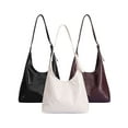 thumbnail image 4 of LAVA Women's Slouchy PU Leather Tote Bag, Large Capacity Shoulder Bag for Work & Daily Travel, 4 of 7