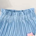 thumbnail image 6 of KPOPLK 2 Piece Toddler Baby Girl Clothes Sleeveless Ruffle Bowknot Dress Top Shorts Set Summer Outfits for Little Kids Girls(18-24 Months,Blue), 6 of 6