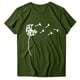 thumbnail image 3 of Puntoco Mujeres Casual Carta Impresión Mangas Cortas O-Cuello Camiseta Suelta Blusa tops Puntoco Puntoco-3279, 3 of 5