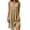 Khaki, variant on Ruched Dress For Women Sleeveless Round Neck Casual Dress for Weekend Lunch City Walks Travel Days Relaxed Gathering Everyday Vacation Style Summer