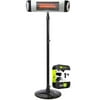 Greentech PHGARAGEPAV03US pureHeat Garage and Patio Outdoor Heater Black Bundle with 1 YR CPS Enhanced Protection Pack