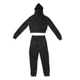thumbnail image 5 of BLOCLOALO 2 Piece Lounge Set Long Sleeve Fleece Pullover Hoodie Sweatshirts Fashion Outfits Casual Sports Set Sweatsuits Sweatpants and Sweatshirt Set Plus Size Workout Sets Soft Lounge Set Black L, 5 of 7