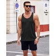 thumbnail image 2 of COOFANDY Men's 3 Pack Tank Tops Cotton Performance Sleeveless Casual Classic T Shirts, 2 of 6