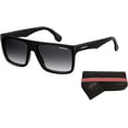 thumbnail image 2 of Carrera CA5039/S 0807/9O 58M Black/Dark Grey Gradient Plastic Rectangular Sunglasses For Men For Women+ Free Designer iWear Care Kit, 2 of 4