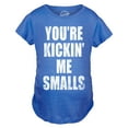 thumbnail image 2 of Maternity Kicking Me Smalls Funny T shirt Pregnancy Announcement Novelty Tee, 2 of 9