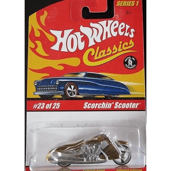 Hot Wheels Scorchin' Scooter Gold color Series 1 Classics 23/25