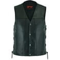 thumbnail image 4 of Daniel Smart Men’s Faux Leather Motorcycle Vest with Side Lacing – Adjustable Biker Riding Vest with Storage Pockets for Outdoor Work & Travel, 4 of 4
