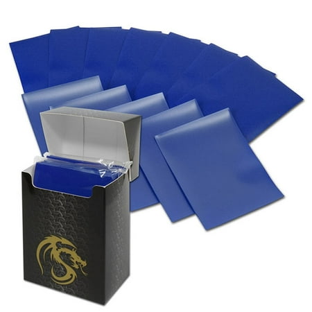- BCW Deck Guards 80-Count Double Matte Card Sleeves with Box - Blue (Standard)